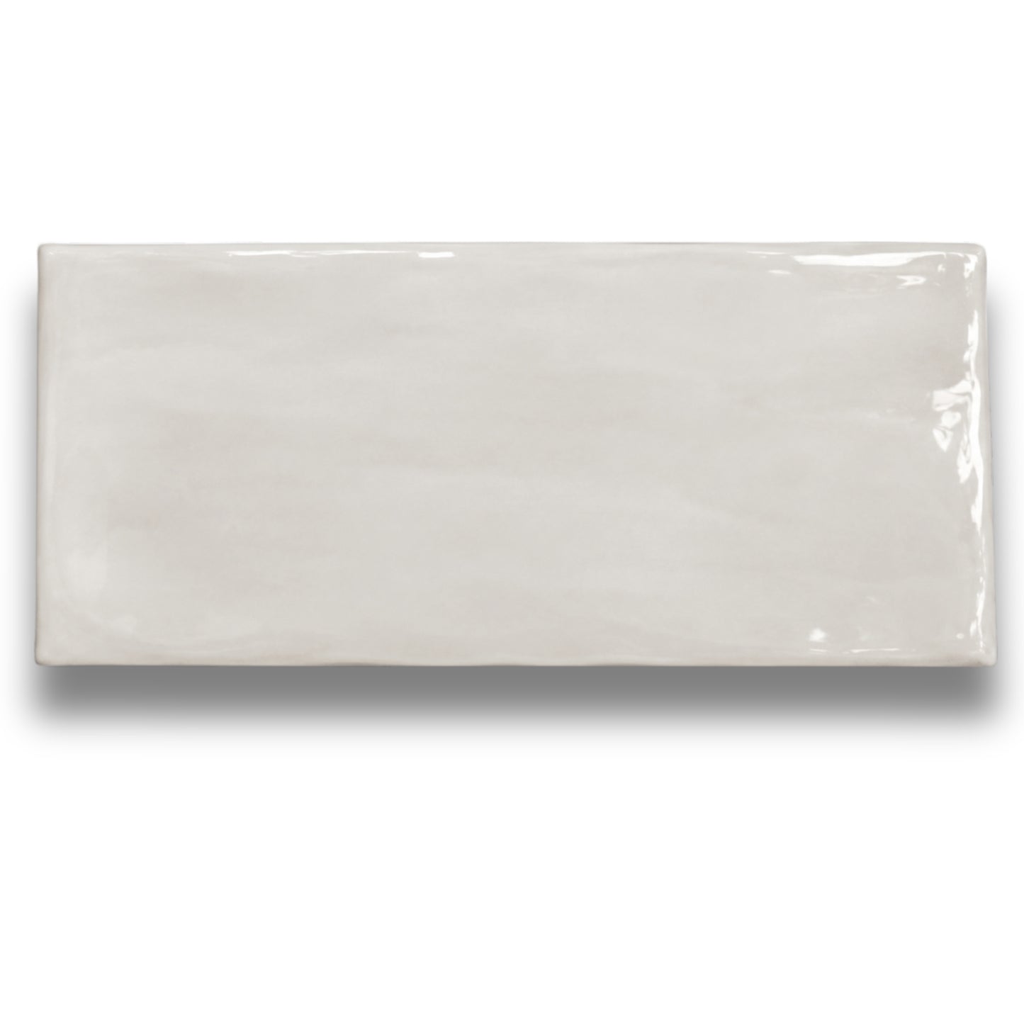 Basics White Gloss Ripple 75x150mm