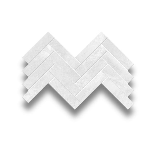 Sole White Herringbone 35x150mm