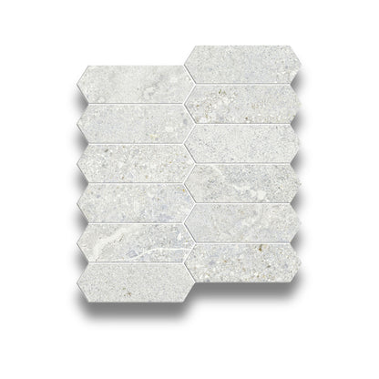 Jazz White Long Hexagon