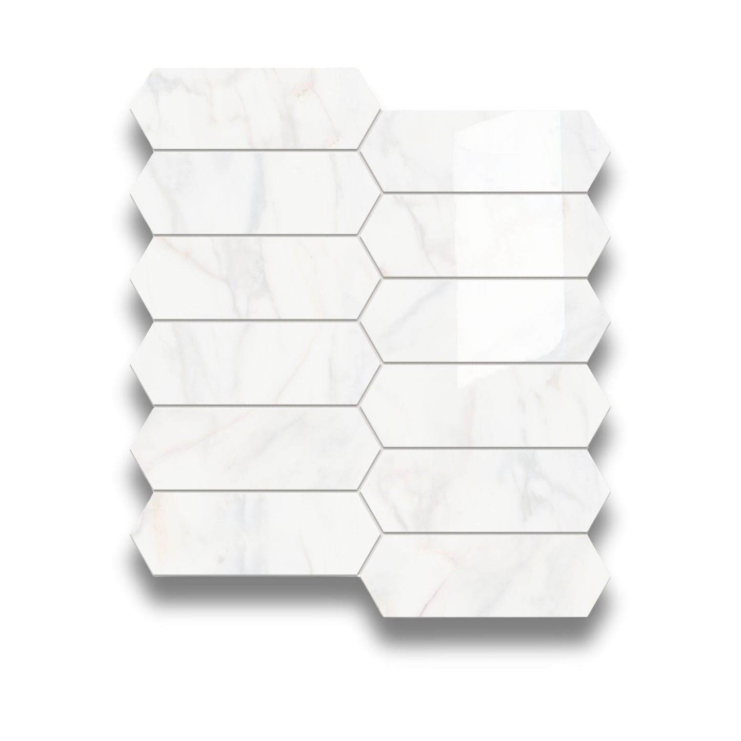 Calacatta Gold Satin Long Hexagonal 270x300mm