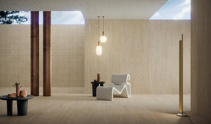 Marvel Travertine Sand Decor Chisel Urban Grid