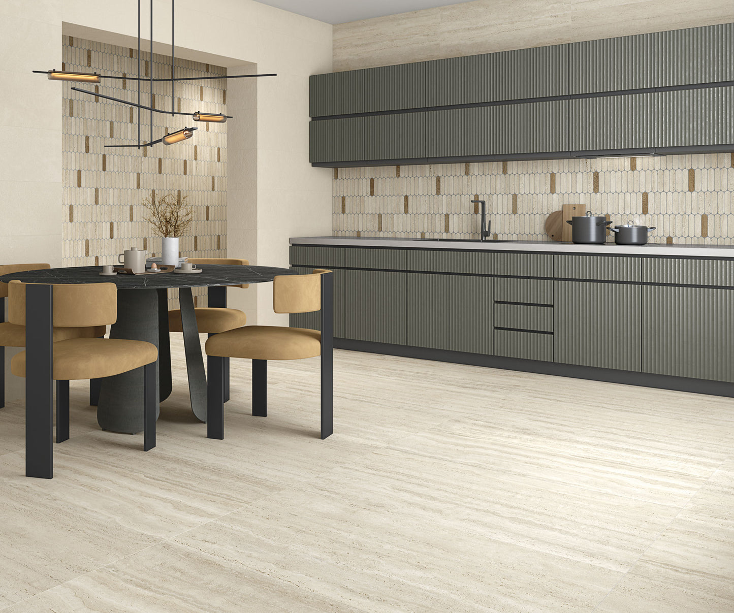 Paris Travertine Romano Vein Matt