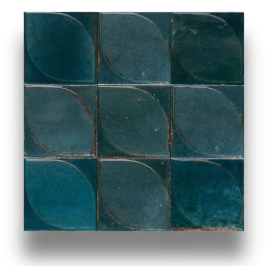 Lume Blue 3D Dew Decor 100x100mm