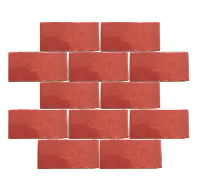 Majorca Red Gloss 75x150mm