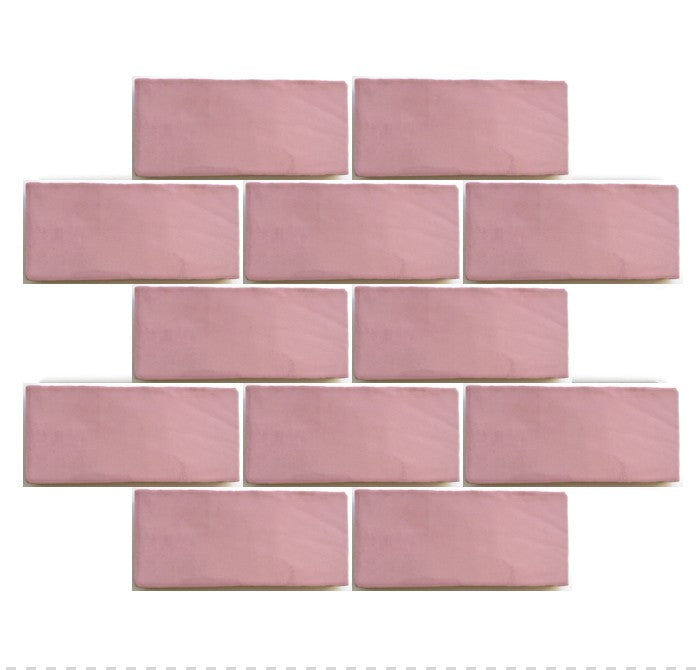 Majorca Pink Gloss 75x150mm