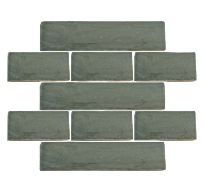 Majorca Sage Green Gloss 75x150mm