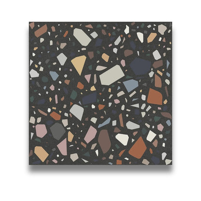 Confetti Terrazzo Nero Multicolour