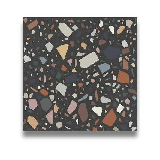 Confetti Terrazzo Nero Multicolour