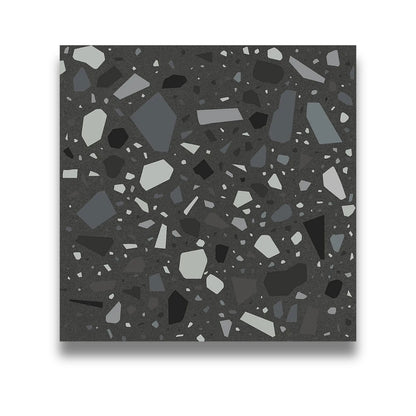 Confetti Terrazzo Nero Petrolio