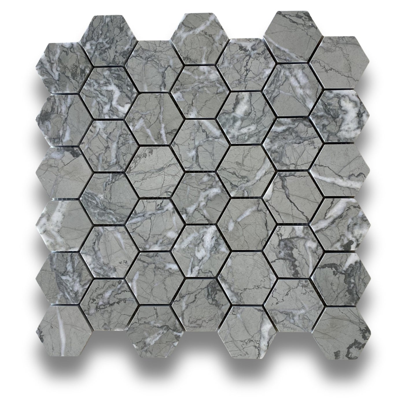 Verdi Antigua Hex Mosaic 48x48mm