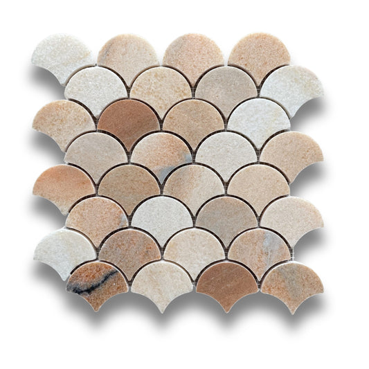 Rosa Portogallo Fan Mosaic