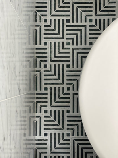 Chicago Carrara & Indian Green Mosaic