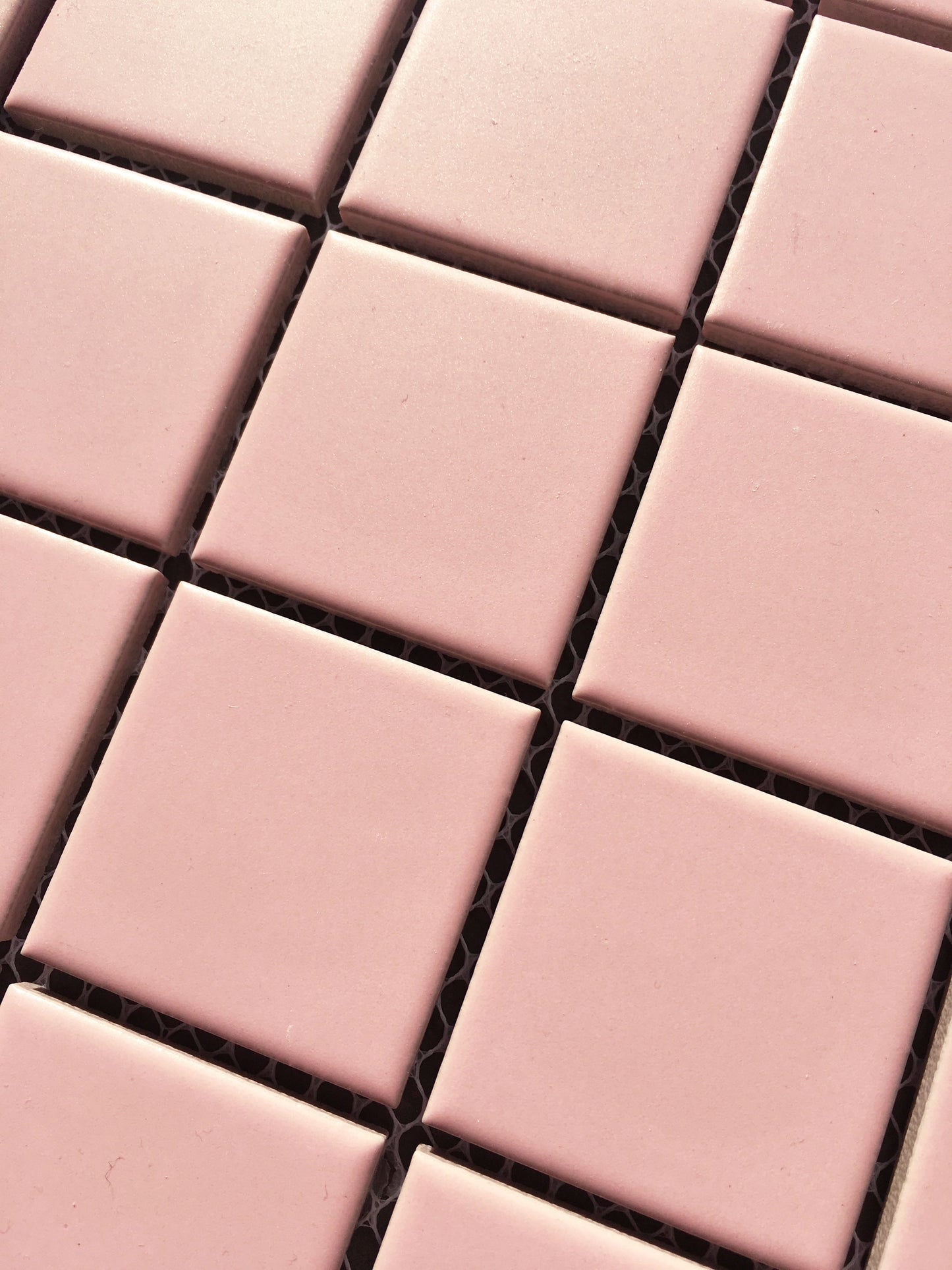 Square Mosaic Pink Matt 48x48mm