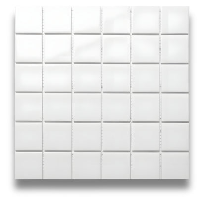 Square Mosaic White Matt 48x48mm