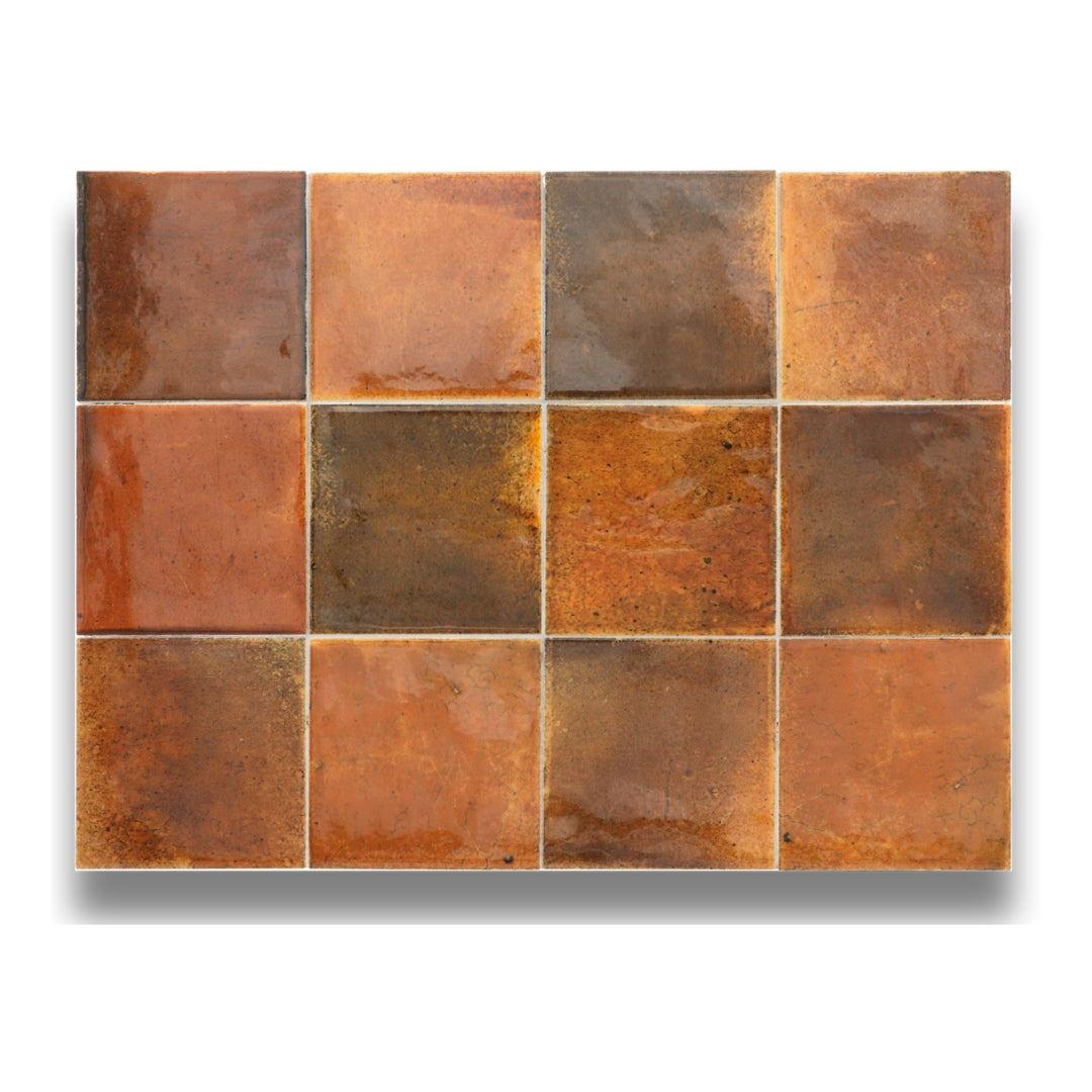 Hanoi Burnt Red 100x100mm – Tile Bazaar