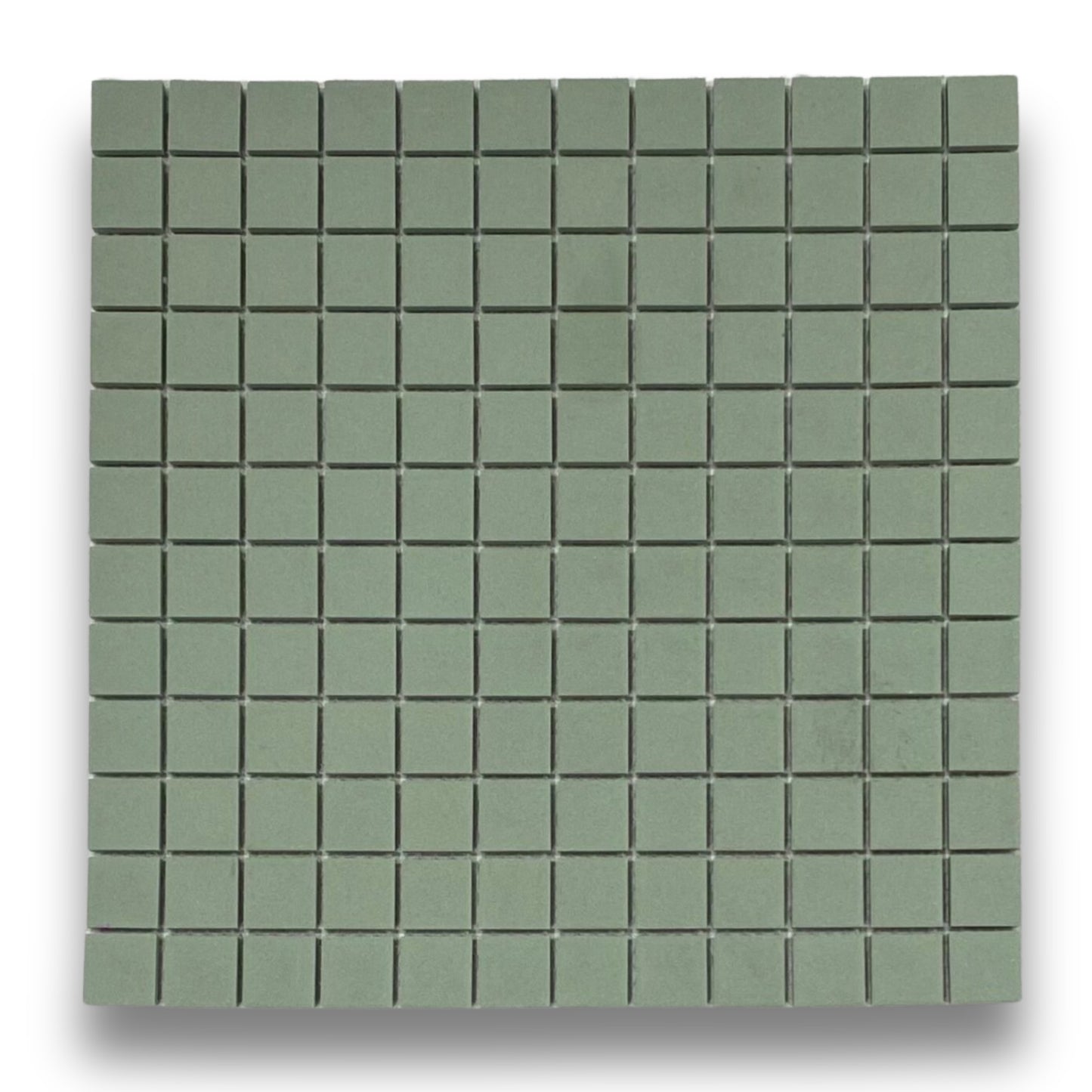 Raku Green Square Matt 23x23mm