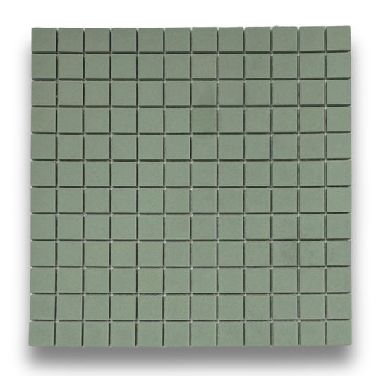 Raku Green Square Matt 23x23mm