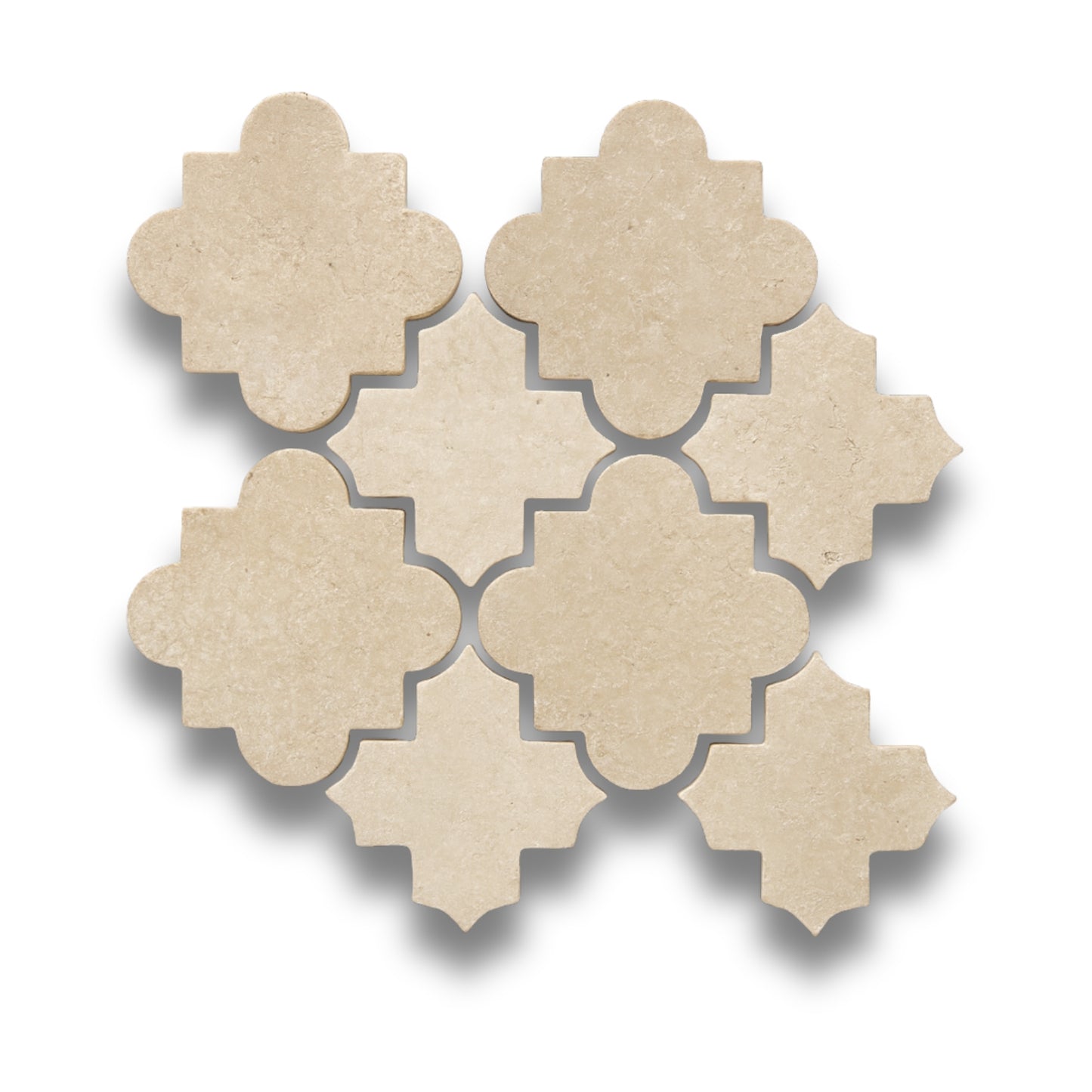 Crema Marfil Cairo Jumbo Mosaic Tumbled
