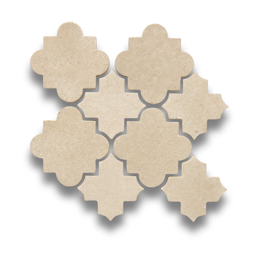 Crema Marfil Cairo Jumbo Mosaic Tumbled