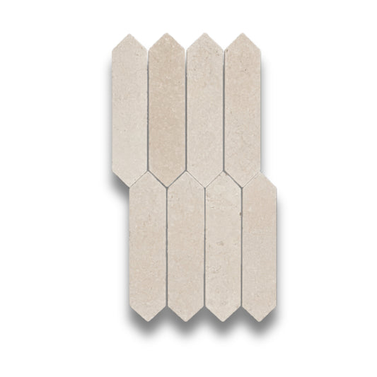 Crema Marfil Picket Tumbled 45x196mm