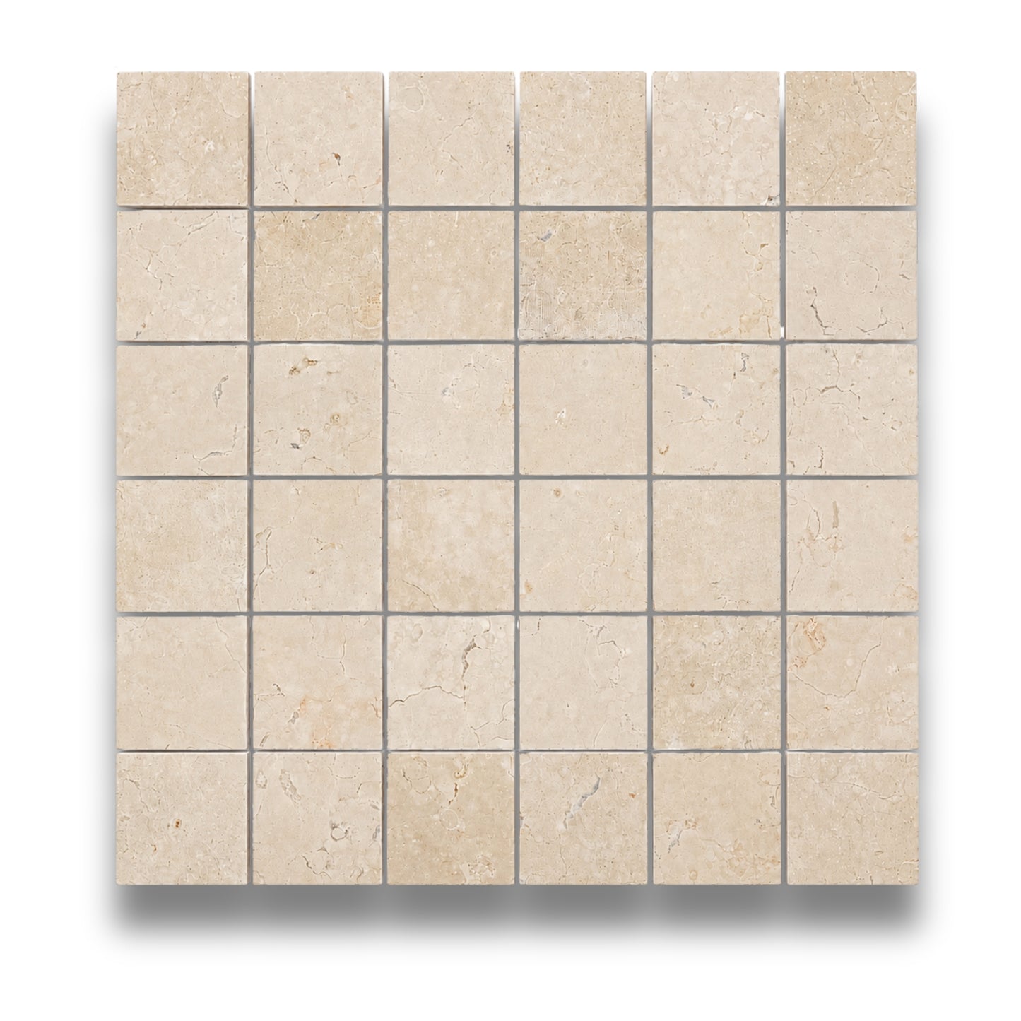 Crema Marfil Square Mosaic 48x48mm