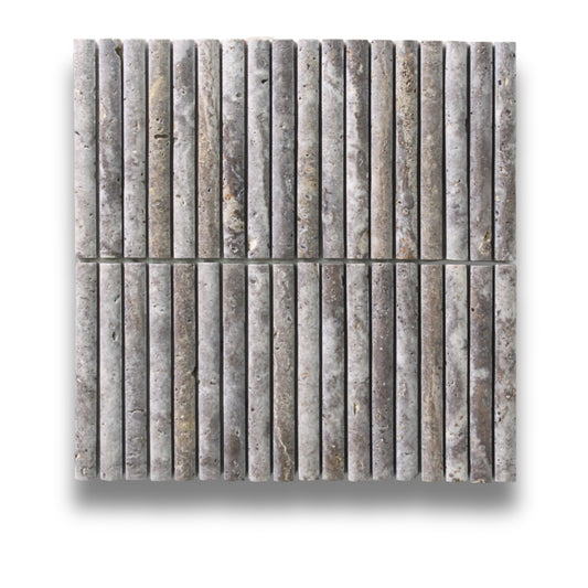Twix Travertine Silver Honed 15x151mm