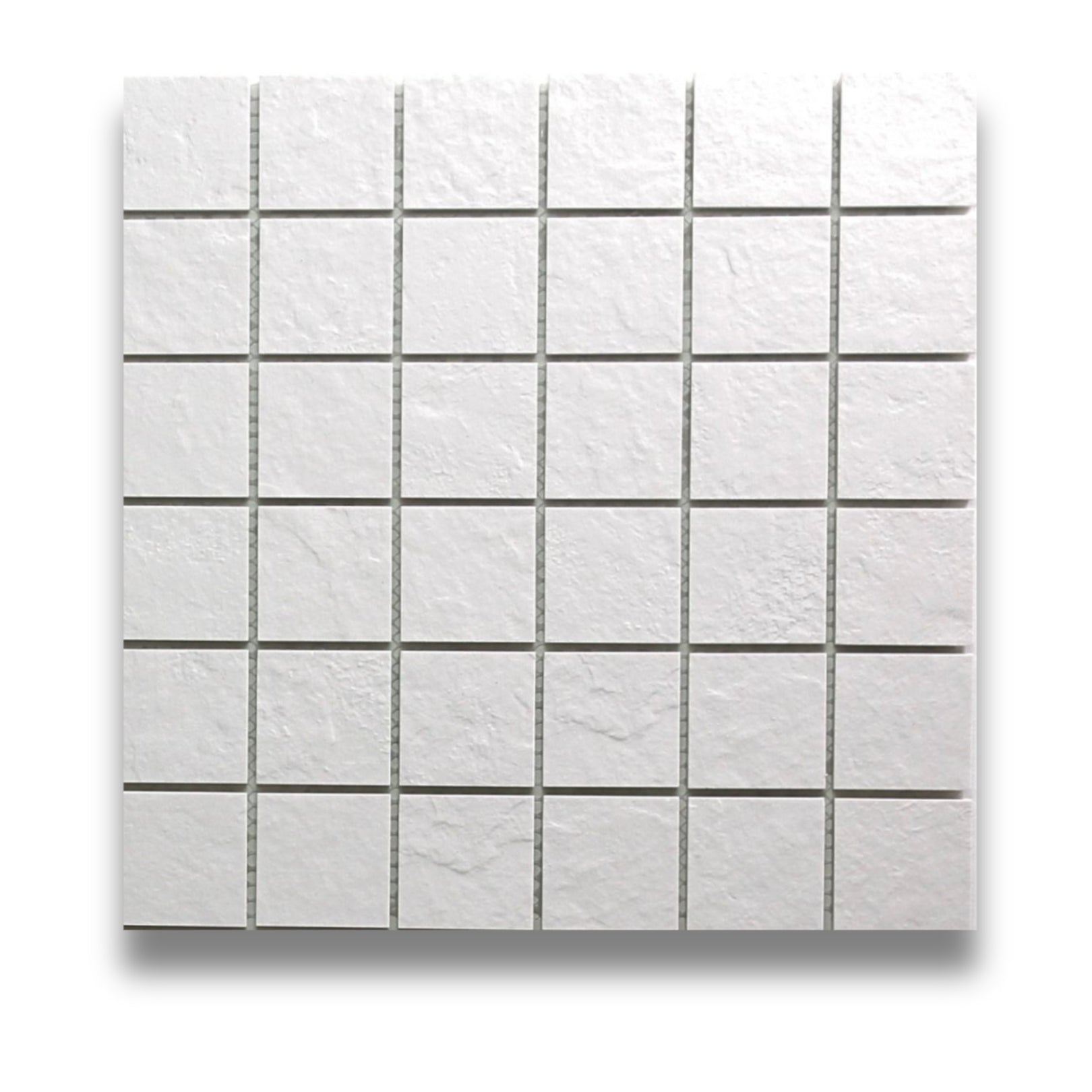 Diyon White Structured 48x48mm – Tile Bazaar