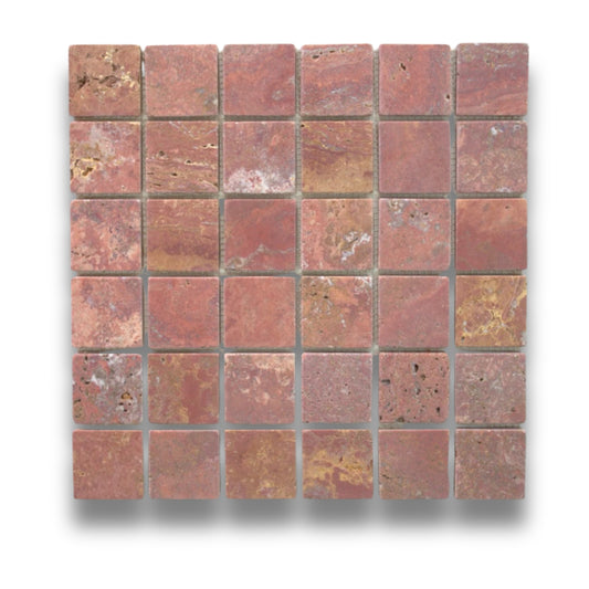 Rosa Travertine Honed 48x48mm