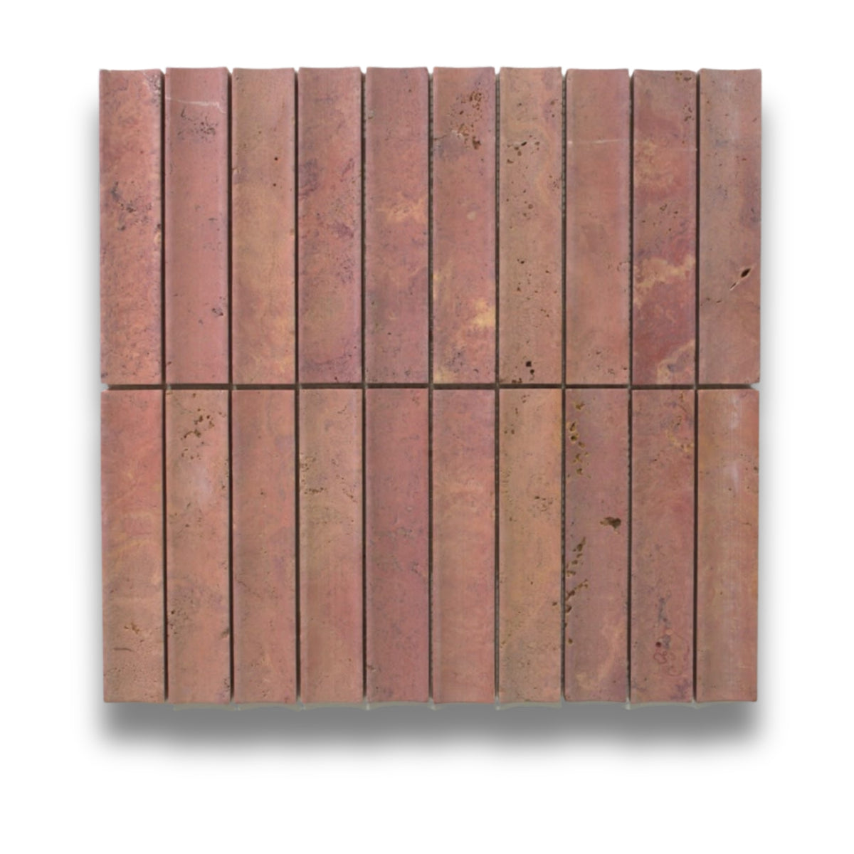 Concave Kit Kat Rosa Travertine Honed