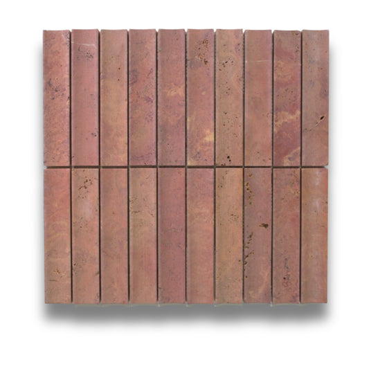 Concave Kit Kat Rosa Travertine Honed