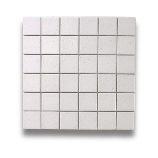 Bonsai White Square Mosaic Matt