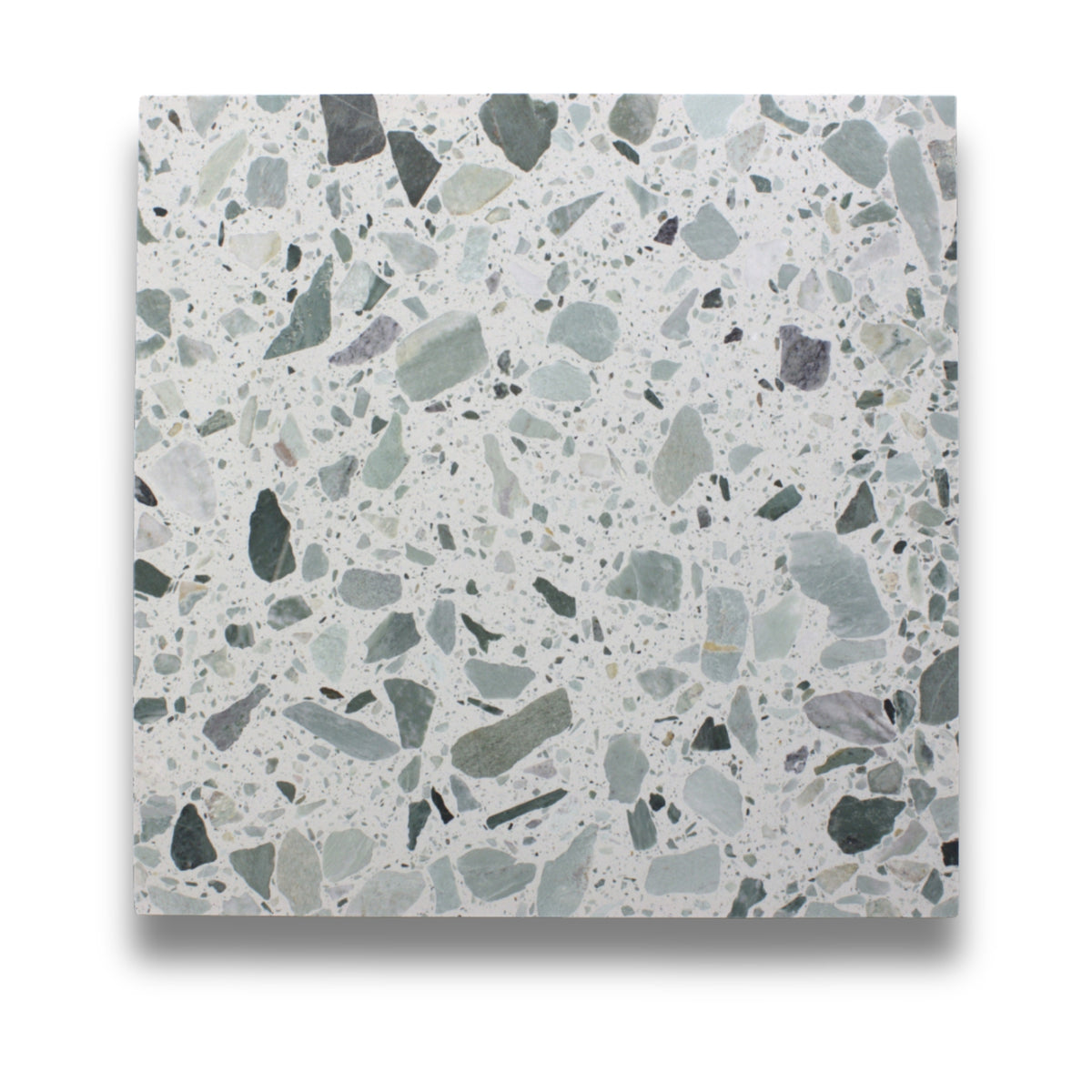 Terrazzo Teal Sage Honed 600x600mm