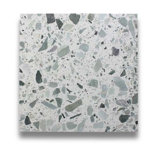 Terrazzo Teal Sage Honed 600x600mm
