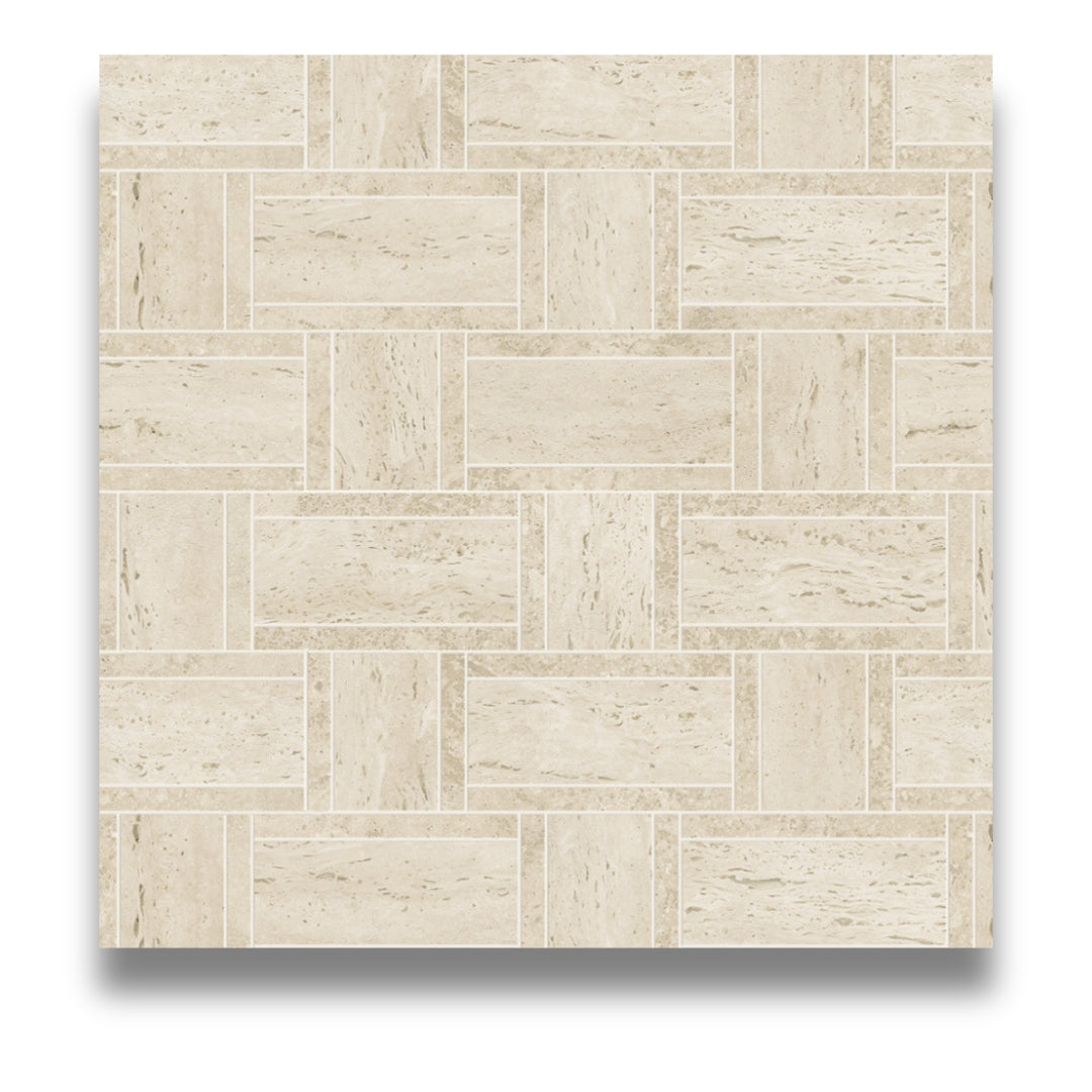 Marvel Travertine Pearl Mosaic Basketweave – Tile Bazaar