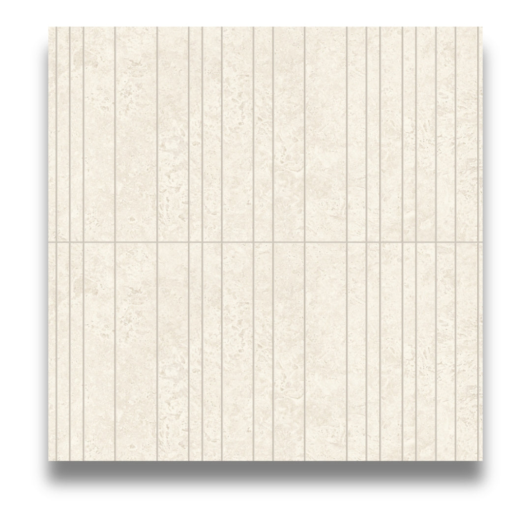 Marvel Travertine White Decor Chisel Urban Grid – Tile Bazaar