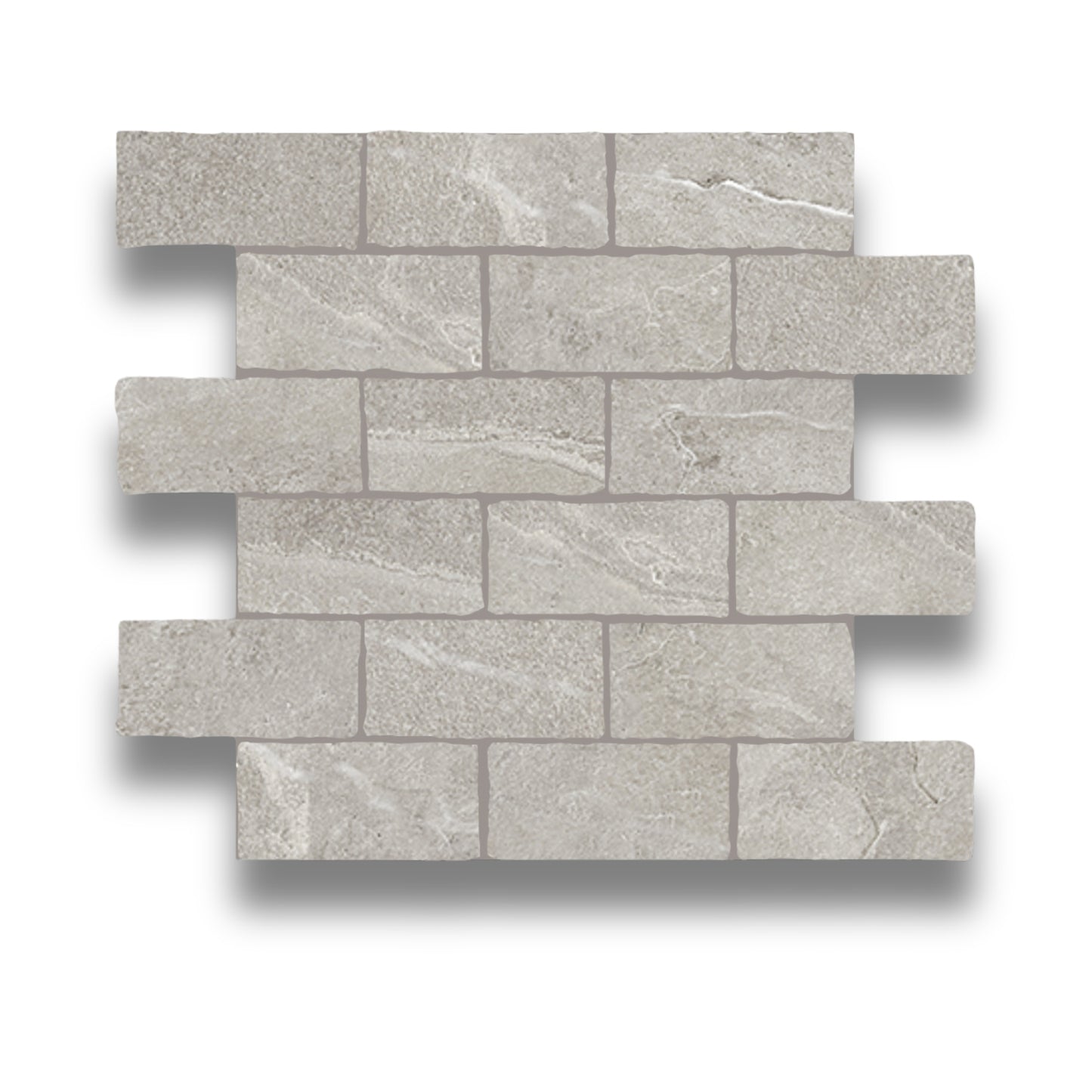 Carefree Earl Grey Mosaic Tumbled Edge