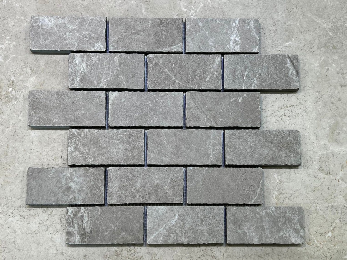 Carefree Earl Grey Mosaic Tumbled Edge