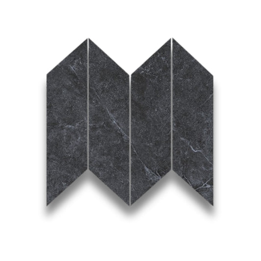 Benz Coal Chevron Matt 261x730mm