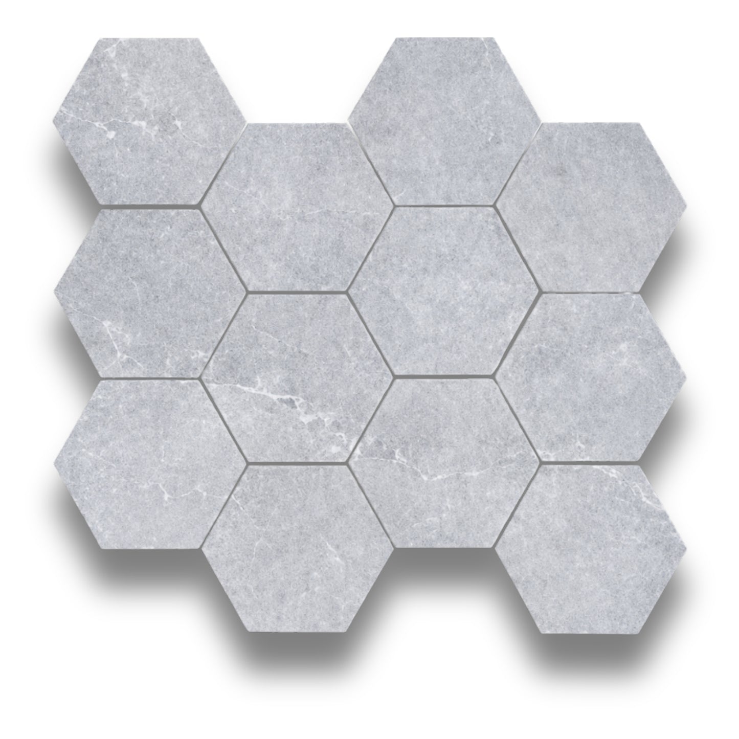 Benz Cinder Hexagon Mosaic Matt 86x100mm