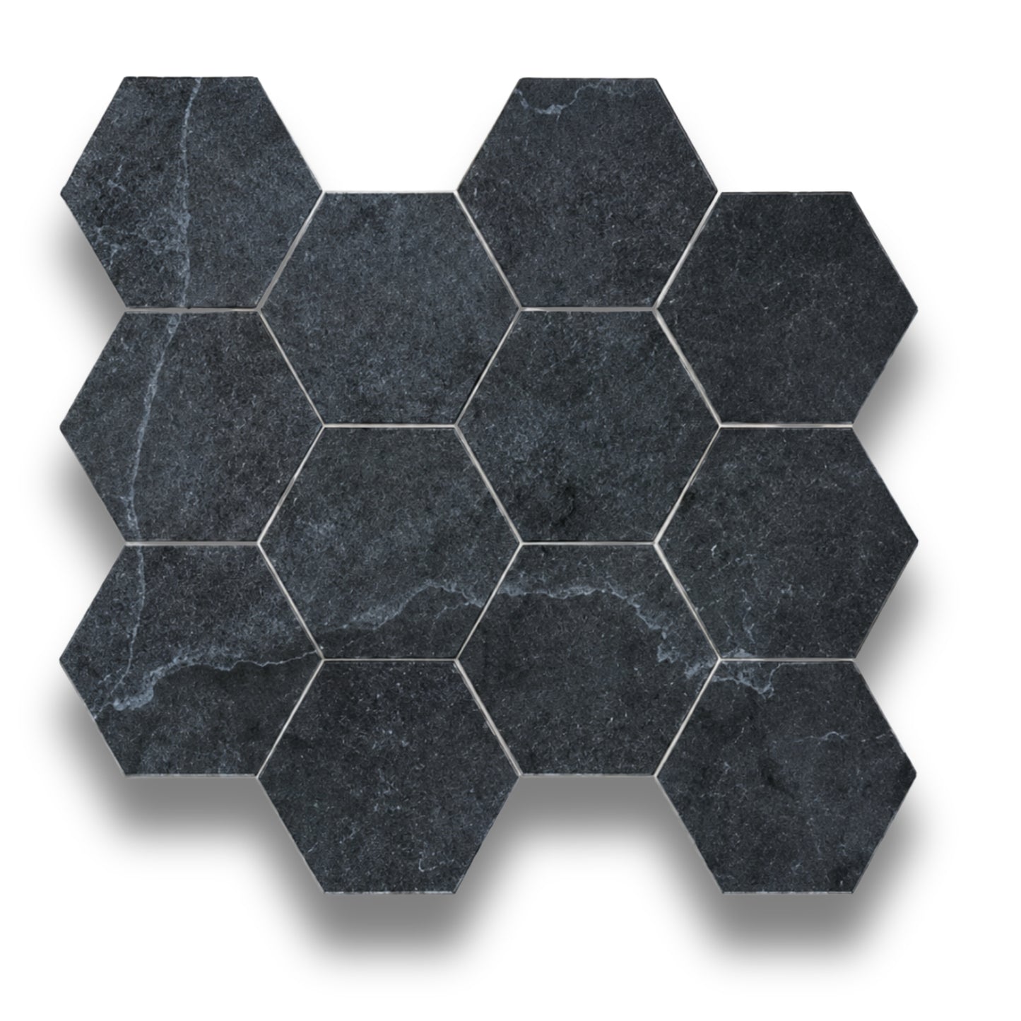 Benz Coal Hexagon Mosaic Matt 86x100mm