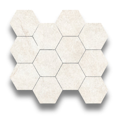 Benz Sand Hexagon Mosaic Matt 86x100mm