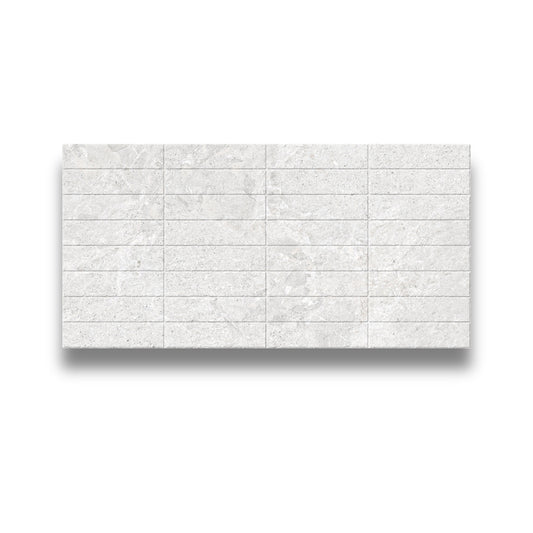 Tempo White Brick Decor Matt 300x600mm
