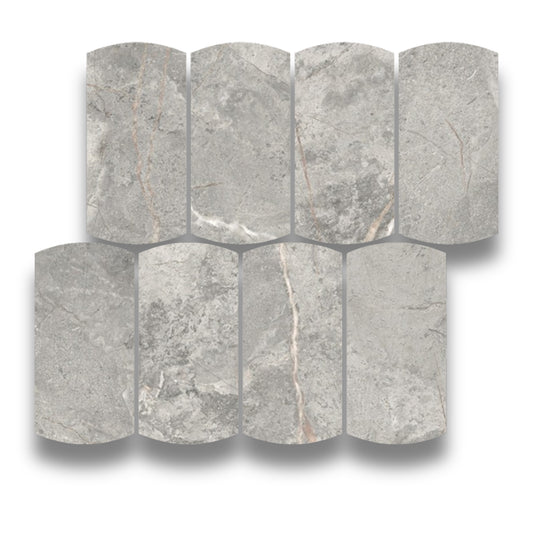 Kaolin Granito Grigio Mosaic-Arco