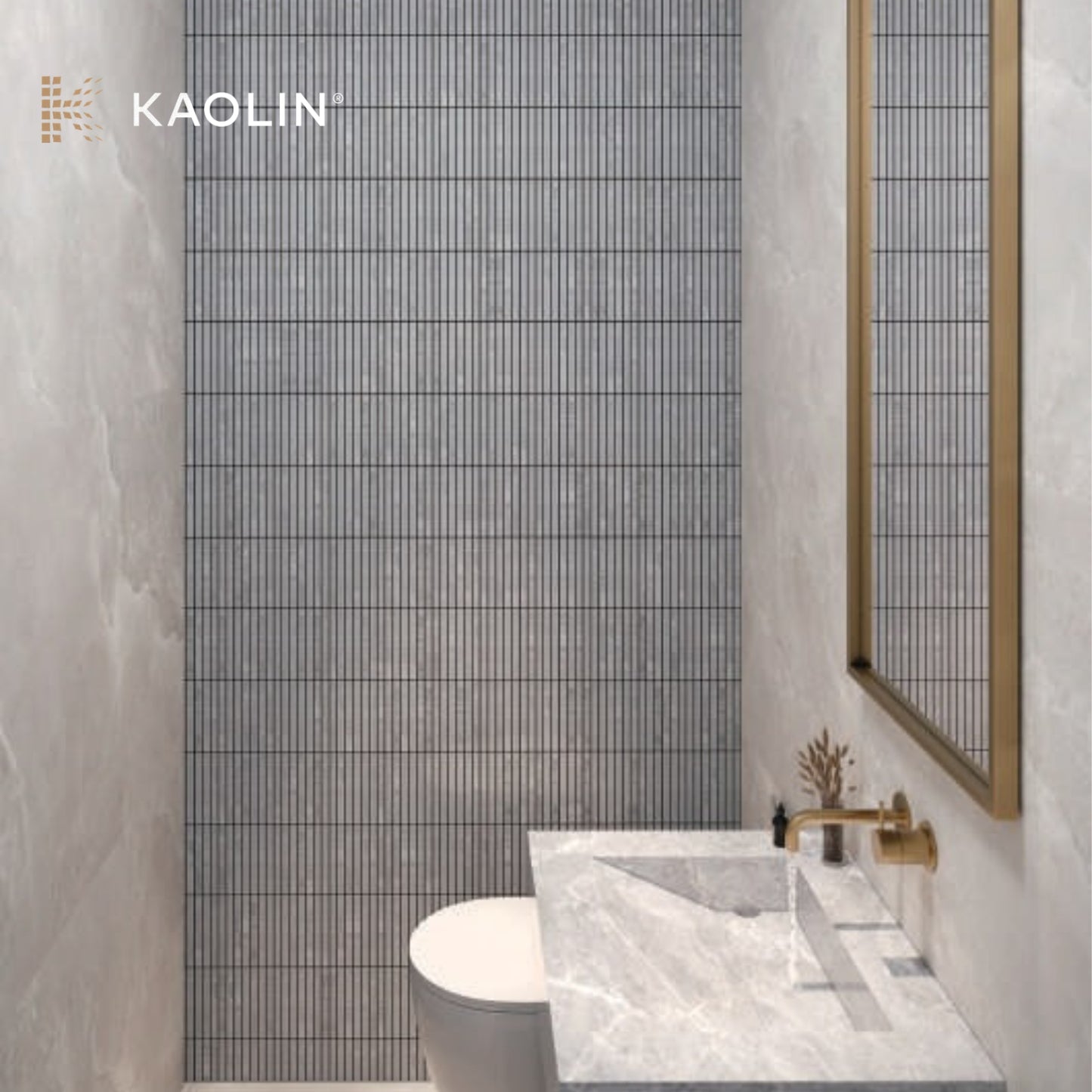 Kaolin Granito Grigio Mosaic-Stix KitKat