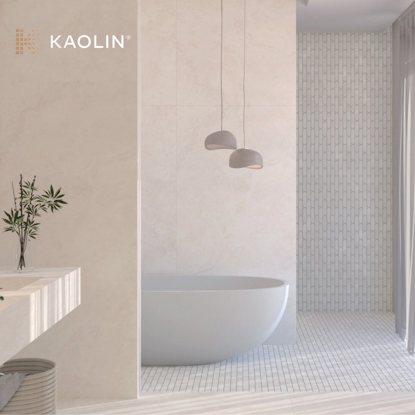 Kaolin Tuscan Crema Travertine 600x1200mm