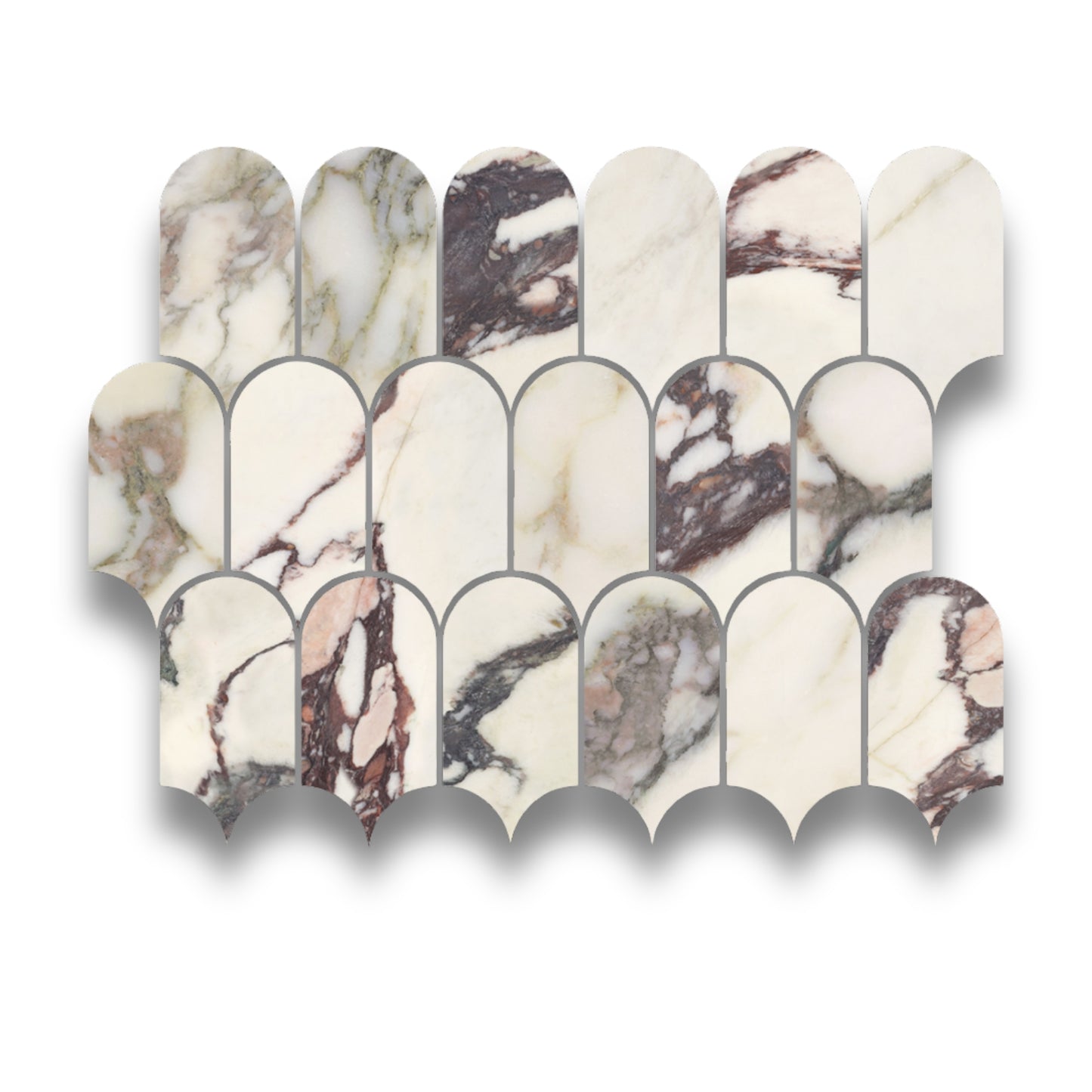 Kaolin Viola Mosaic-Roman Arches