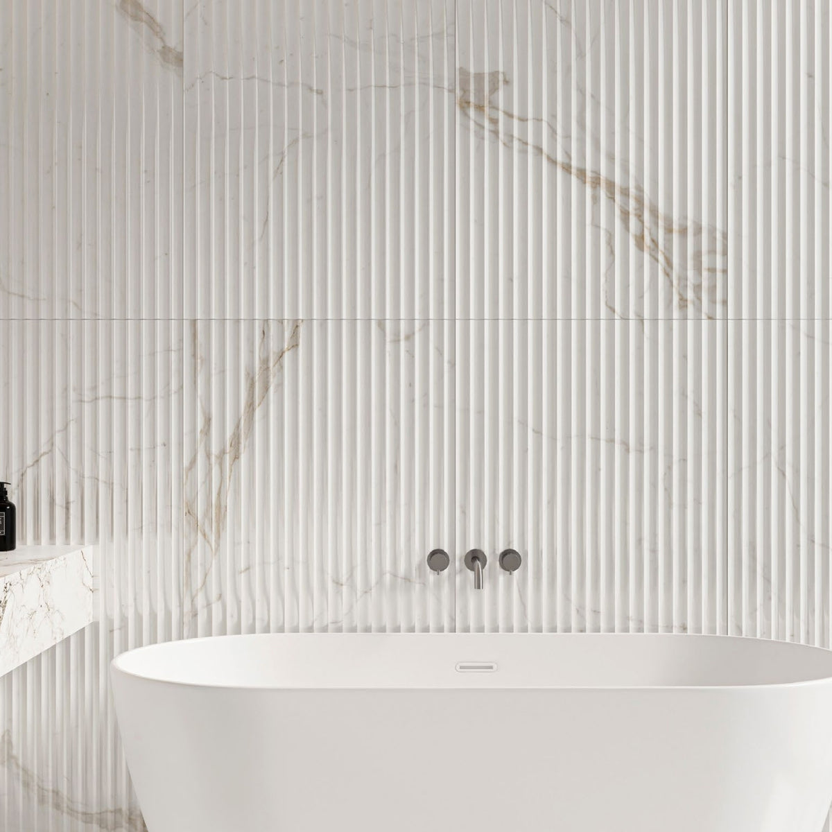 Caldo Calacatta Ribbed Decor 600x1200mm