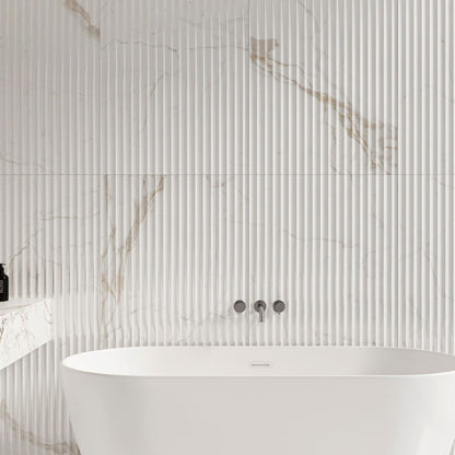 Caldo Calacatta Ribbed Decor 600x1200mm