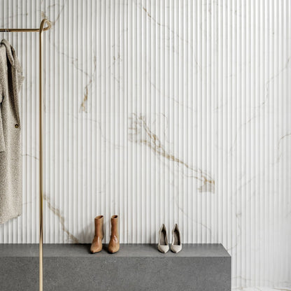 Caldo Calacatta Ribbed Decor 600x1200mm