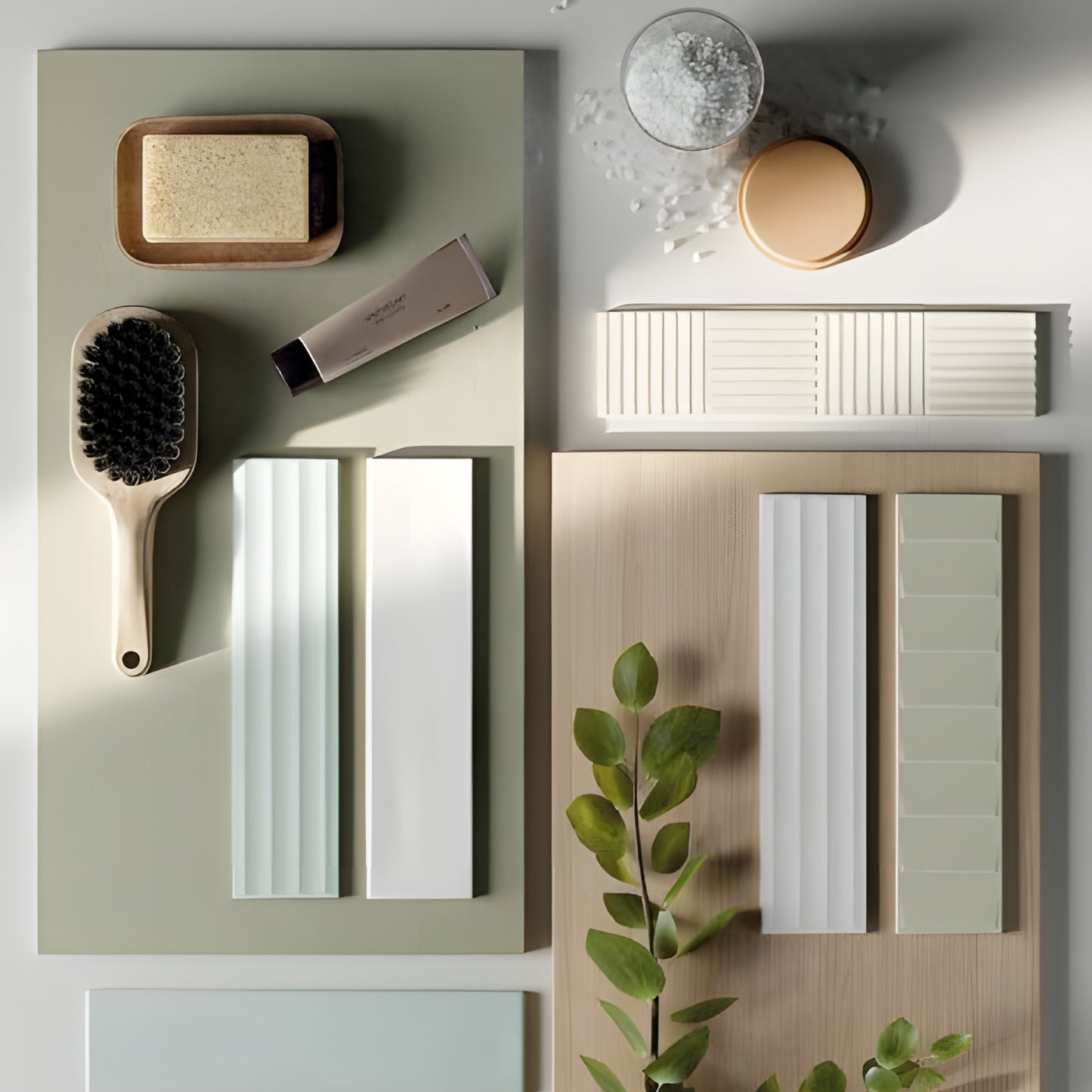 Volume Light Blue 3D Bamboo